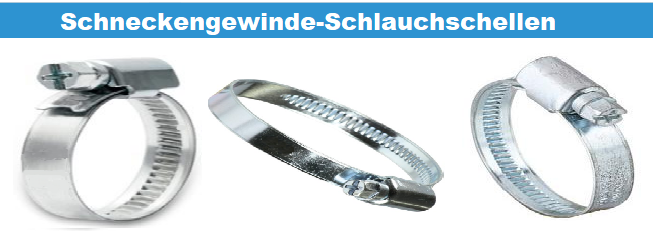 Schneckengewinde-Schlauchschellen wegen Lagerumbau abzugeben